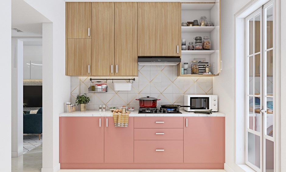 A Modern 2 BHK Apartment Design With Wood Work